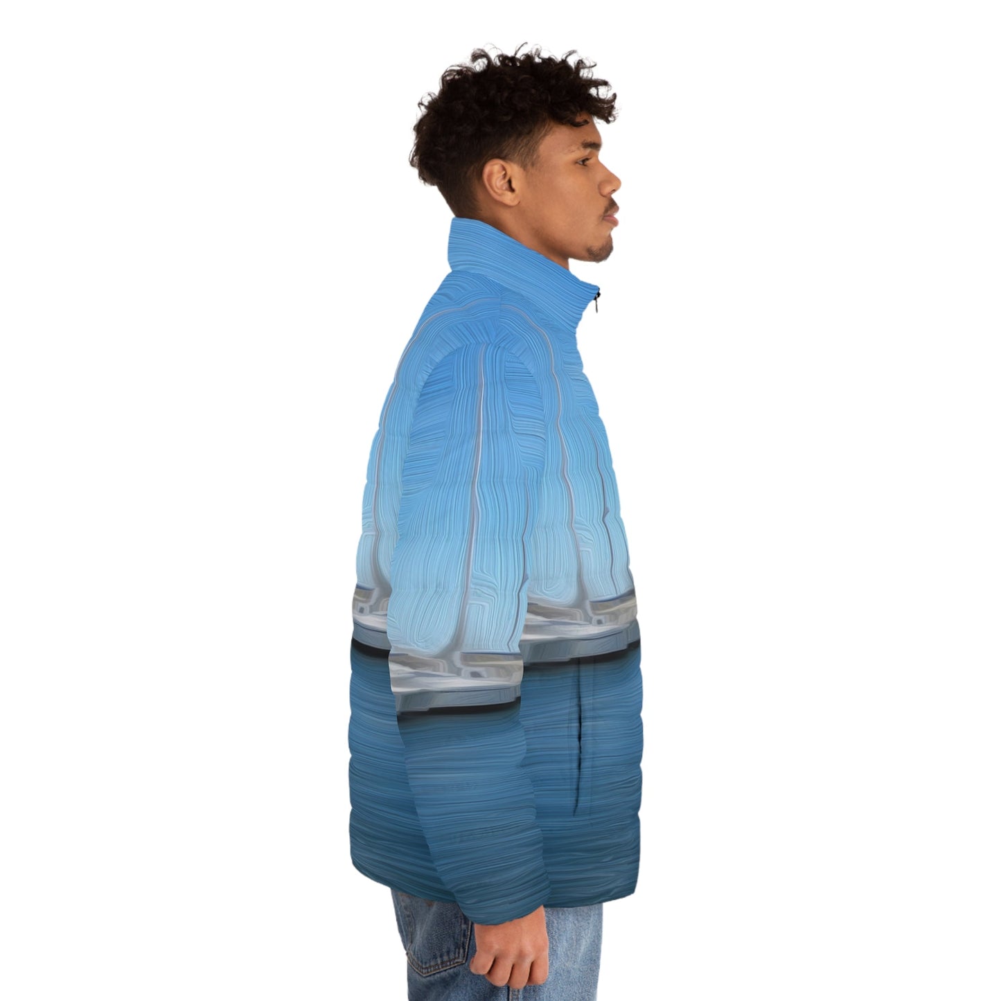 The Sleeping Yachts (at Morning) - Mens Puffer Jacket