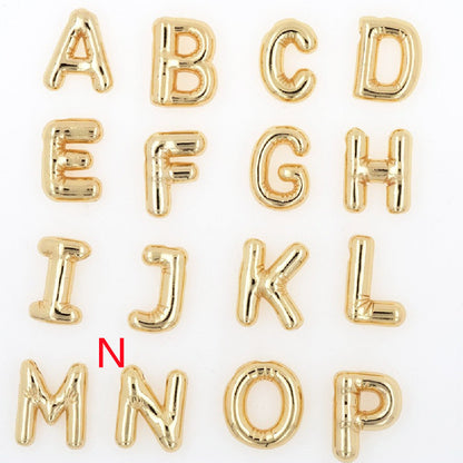Glossy Letters Pendant Necklace
