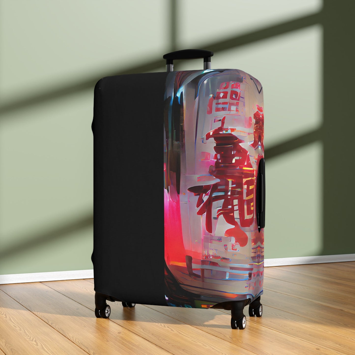 Half Black Half Báijiǔ – Protective Suitcase Cover