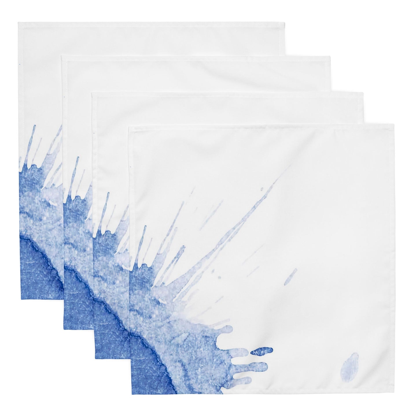 Watercolour Blue Splash - Cloth Napkin Set