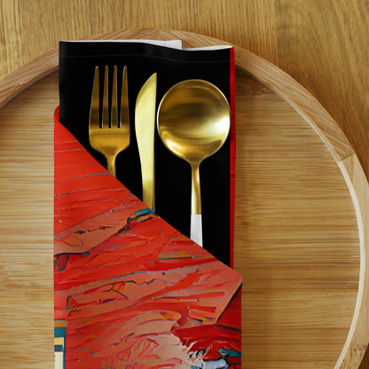 Half Black Half Hónghǎi - Cloth Napkin Set