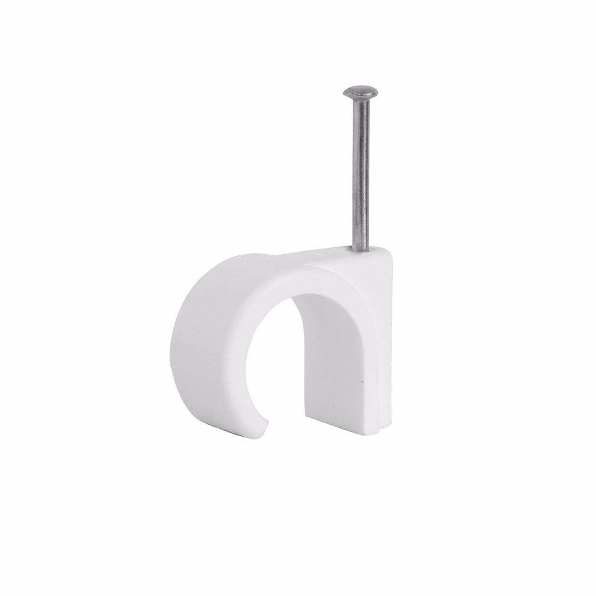 70Pack Round White Cable Clips Cable Organization Solution