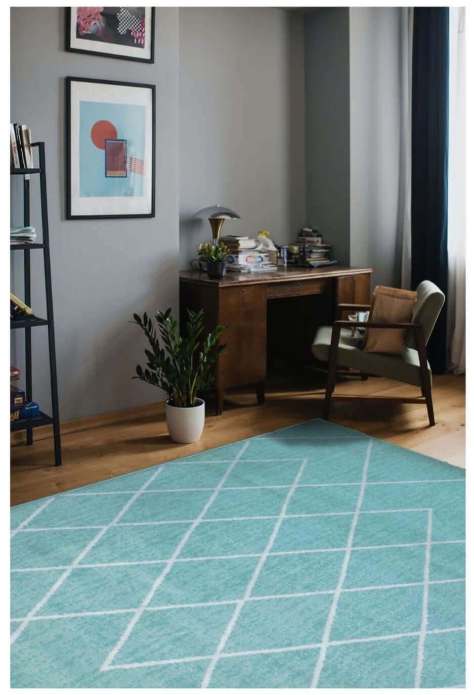Maestro Berber Duck Egg Blue Rug | 3649 BS33