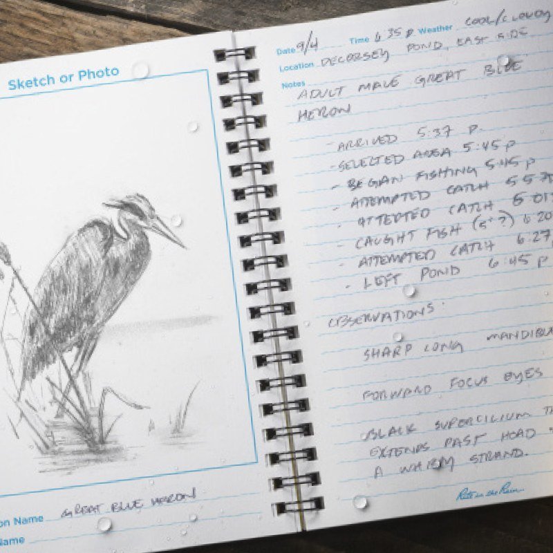 Rite in The Rain Side Spiral Birders Journal No.195 - White Yellow 4⅝" x 7"
