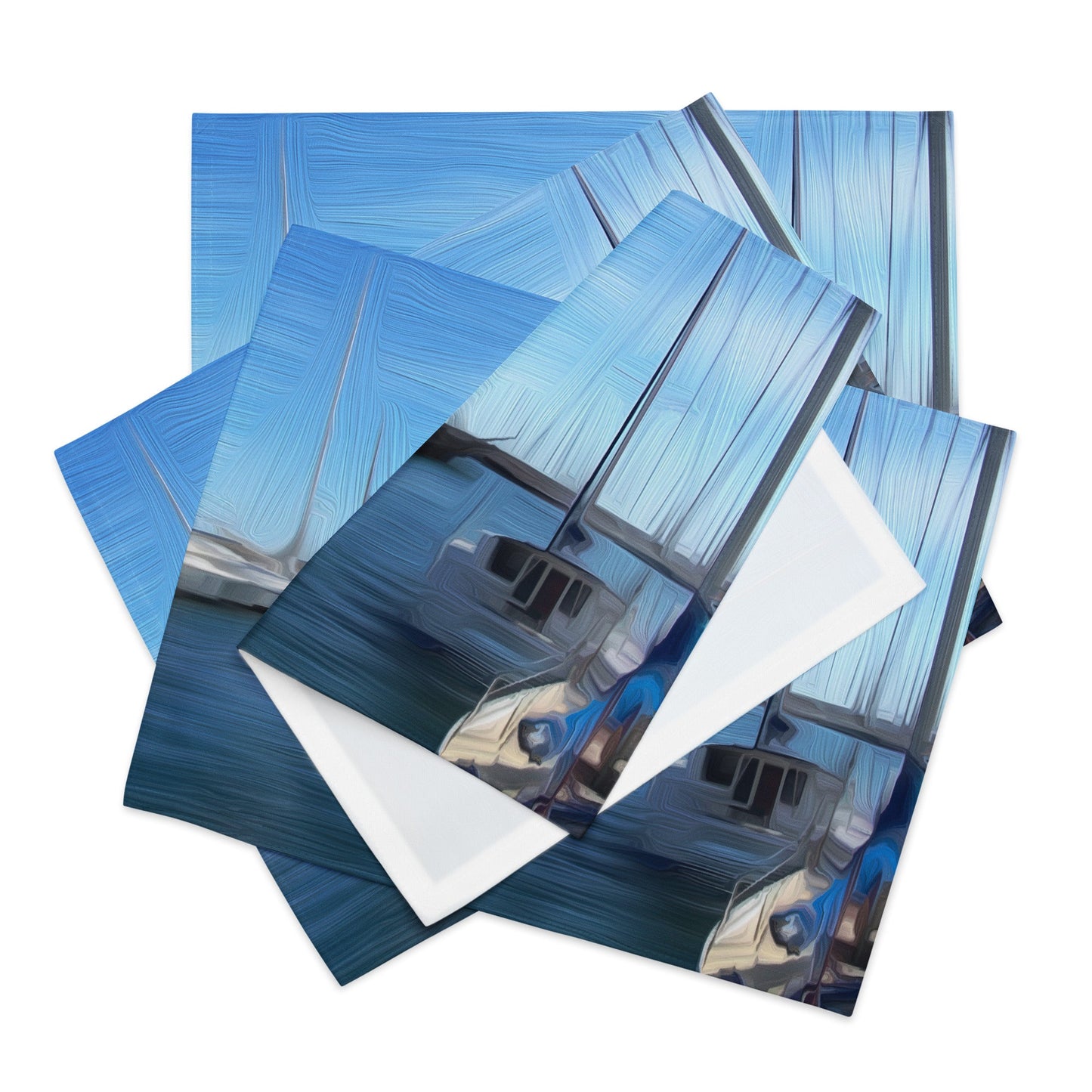 The Sleeping Yachts (at Morning) - Placemat Set