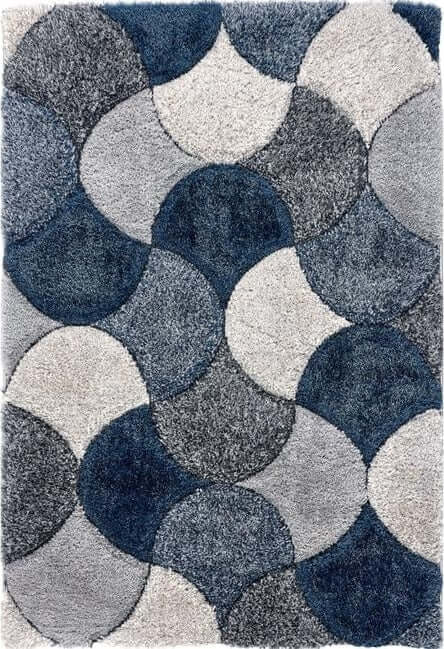 3D Carved Rug Geometric Design