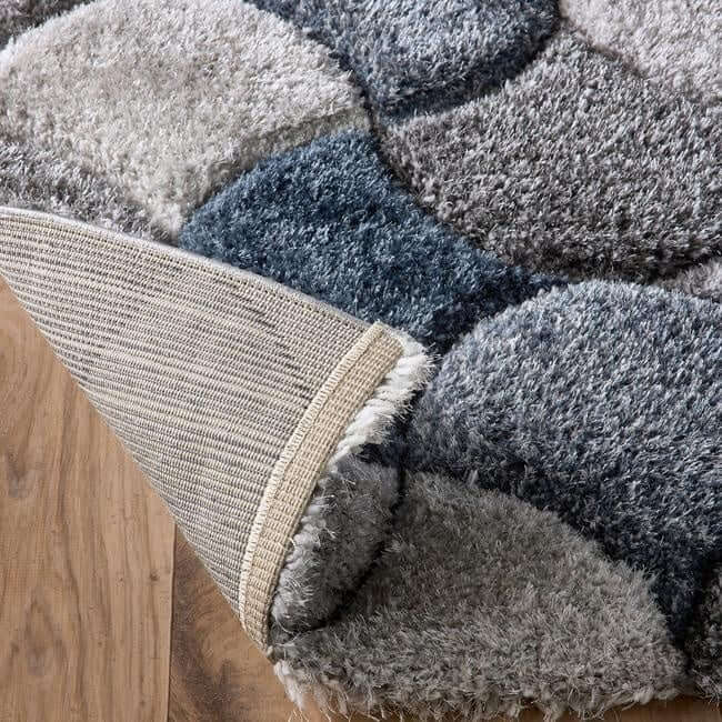 3D Carved Rug Geometric Design