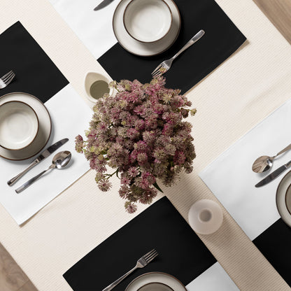 Half Black Half White - Placemat Set