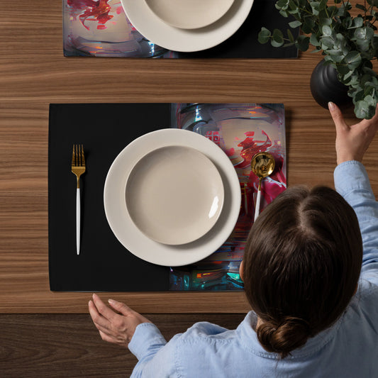Half Black Half Báijiǔ - Placemat Set