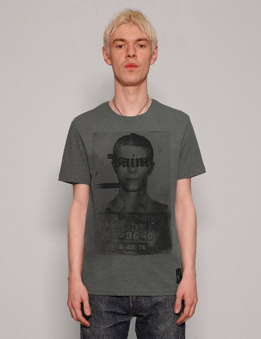 'Saint' T-Shirt in Grey