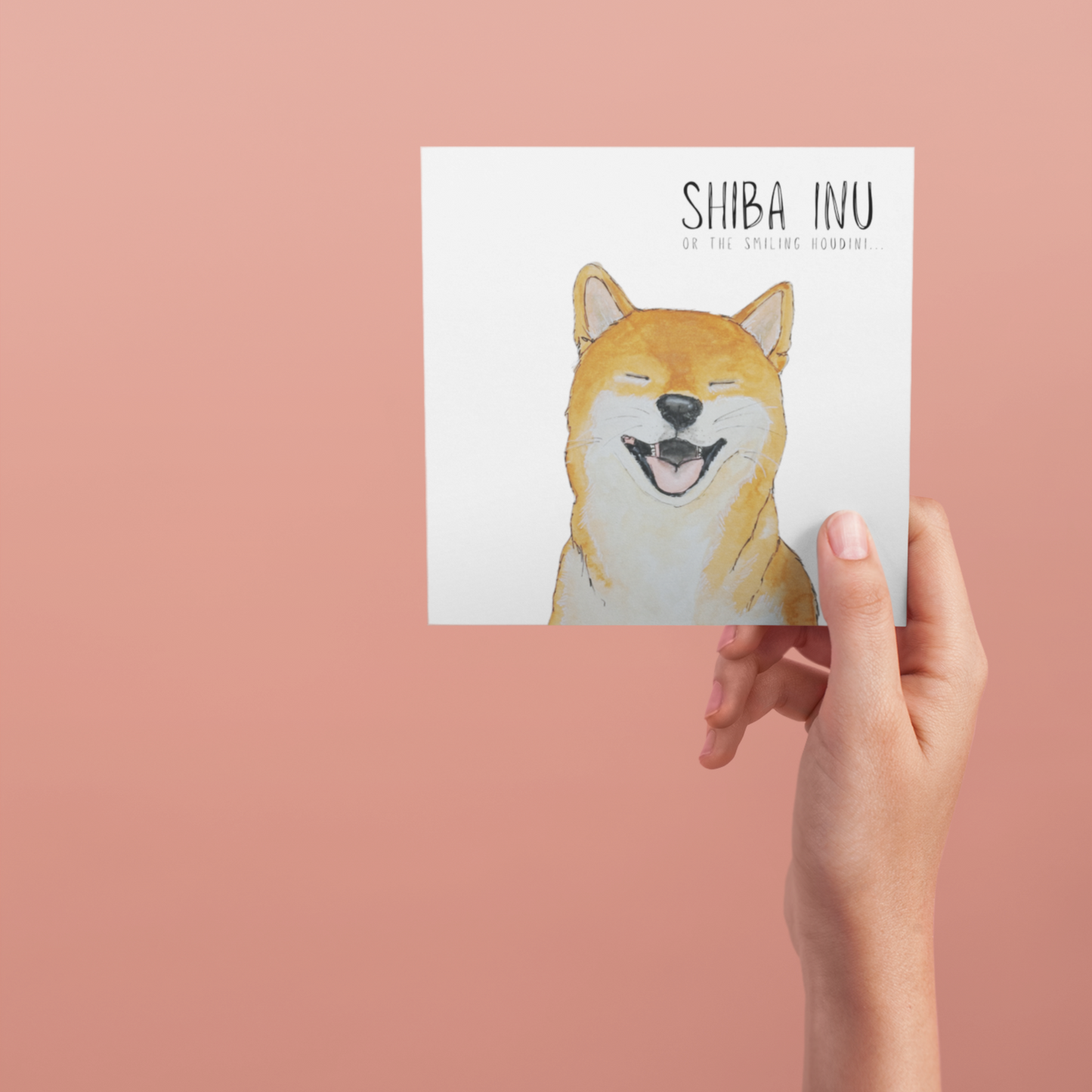 Escape Plans & Birthday Barks” – Shiba Inu Greeting Card