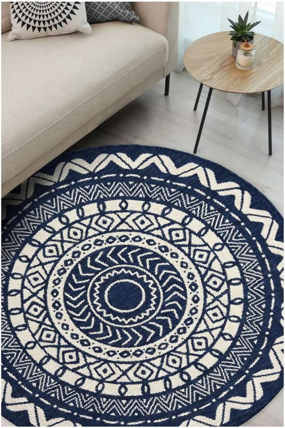 County Circle Indoor/Outdoor Rug | 11659A