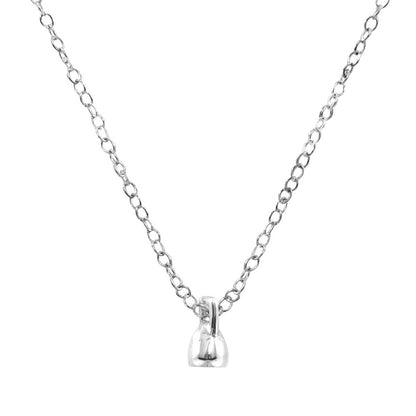 Perched Parrot Link Paradise Silver Necklace Pendant