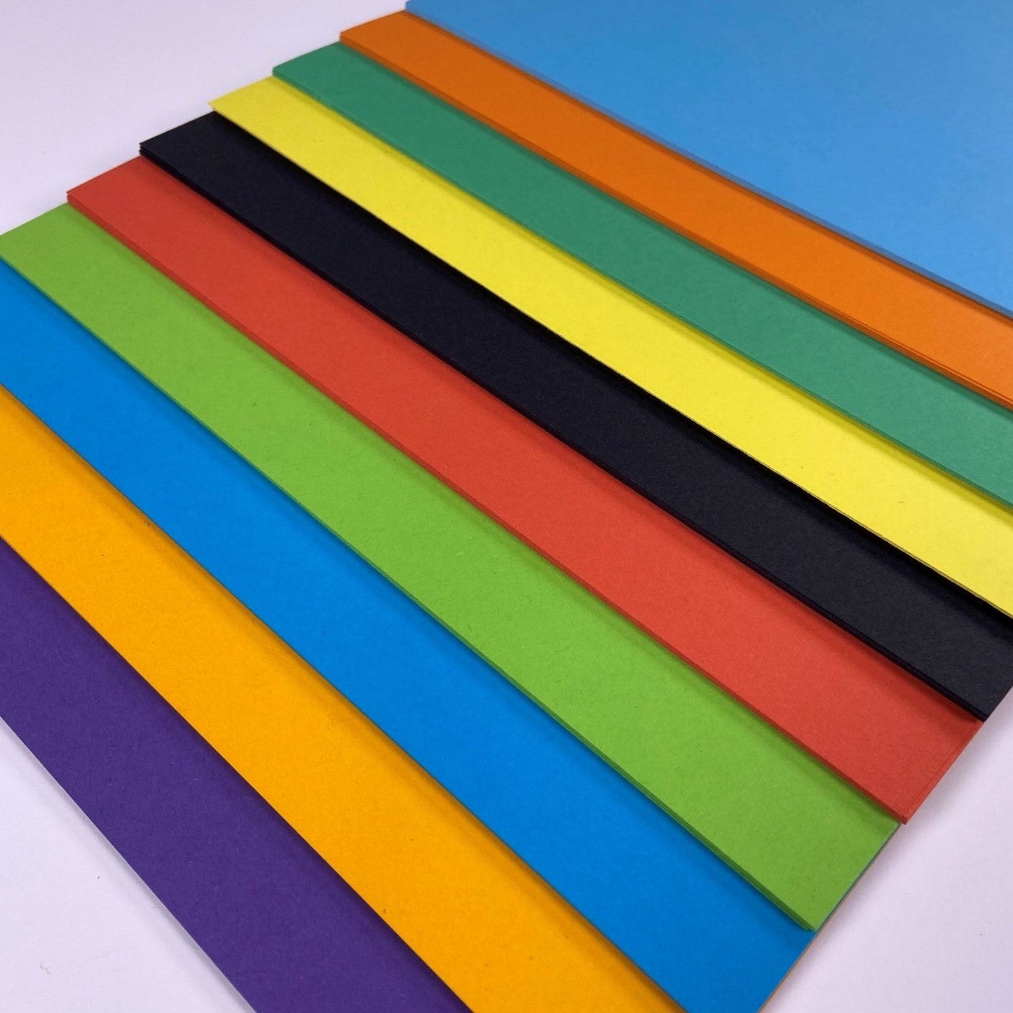 A3 Bright Intensive Recycled Card 180gsm - Assorted Colours for Crafts and Printing