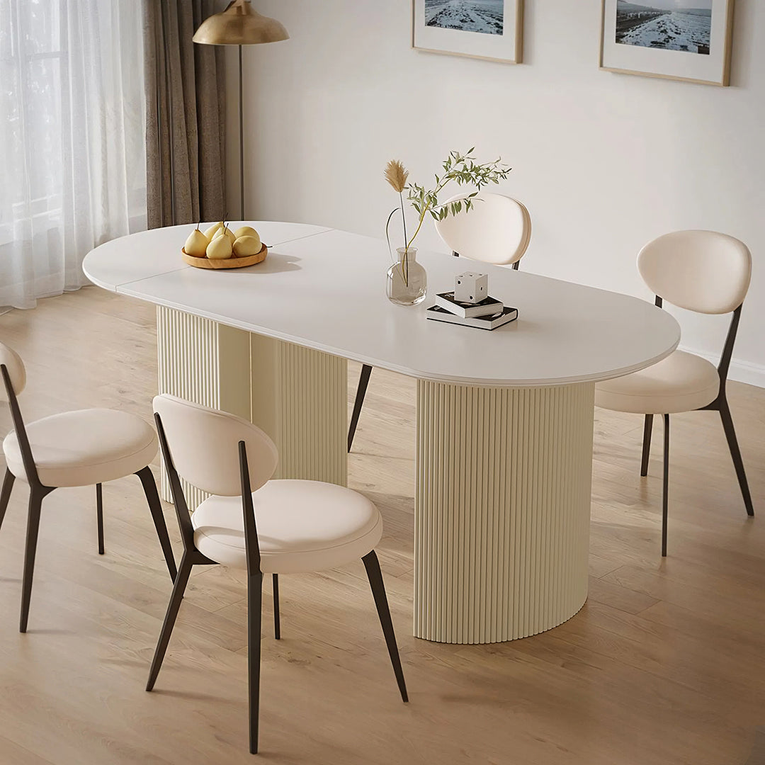 Pacheco Oval Foldable Dining Table, Oval