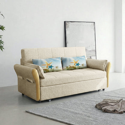 SB152 Two Seater Sofa Bed, Blue