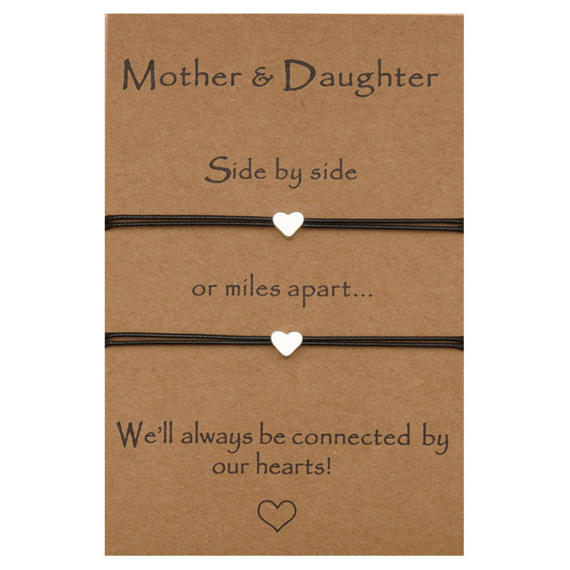Heart-Shaped Adjustable Mother’s Day Bracelet