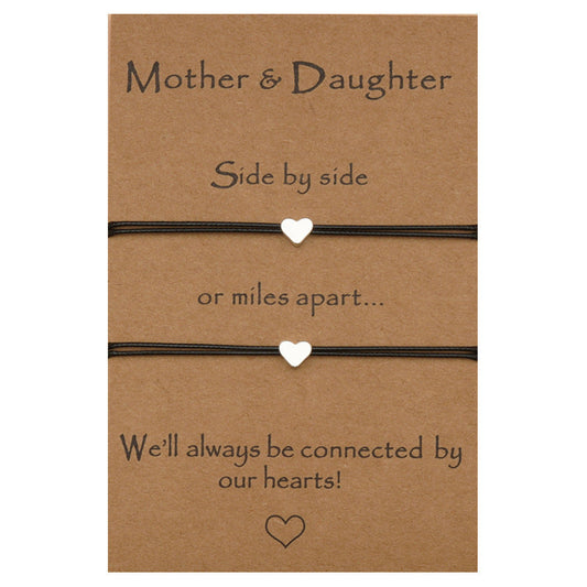 Heart-Shaped Adjustable Mother’s Day Bracelet