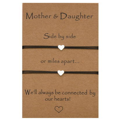 Heart-Shaped Adjustable Mother’s Day Bracelet