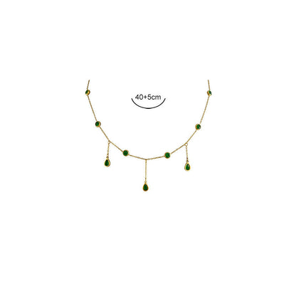 Beccarite Tassel Necklace