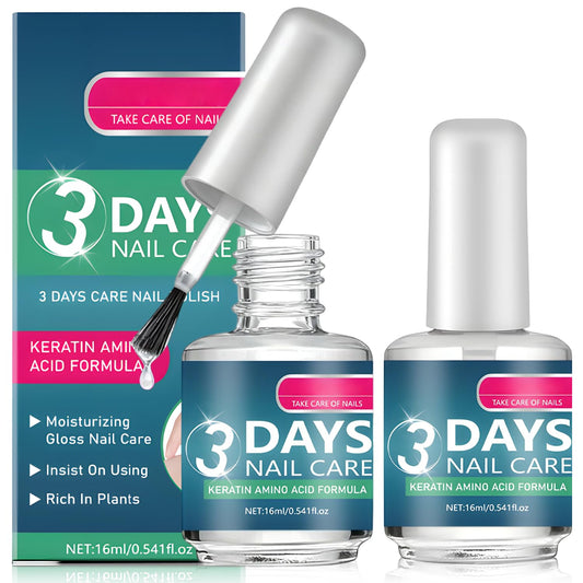 3 Days Nail Care – Strengthening & Hydration Oil with Keratin Amino Acid Formula (2Pcs)