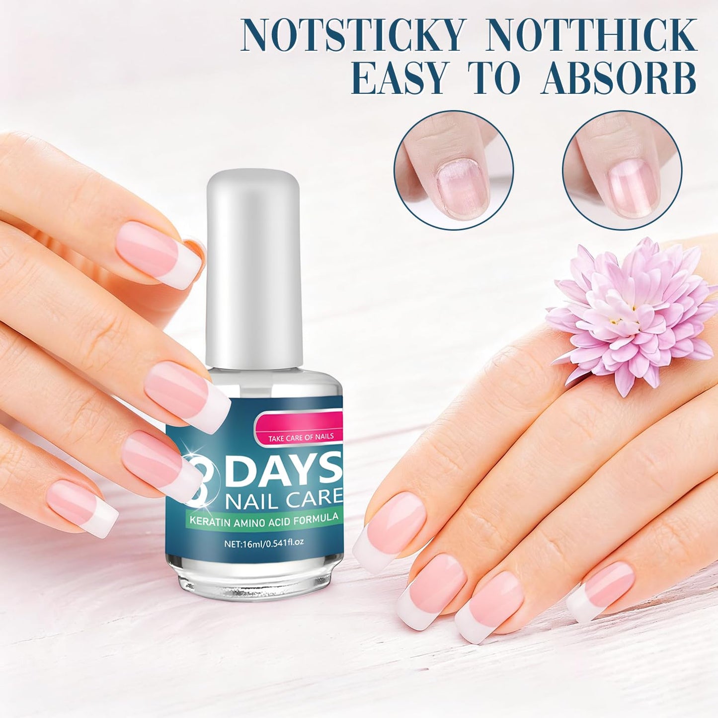 3 Days Nail Care – Strengthening & Hydration Oil with Keratin Amino Acid Formula (2Pcs)