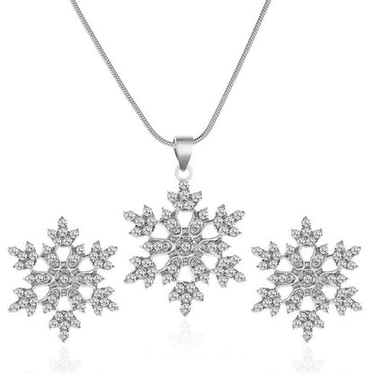 3-Piece Snowflake Jewelry Set