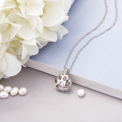 Dog Paw Hollow Luminous Necklace