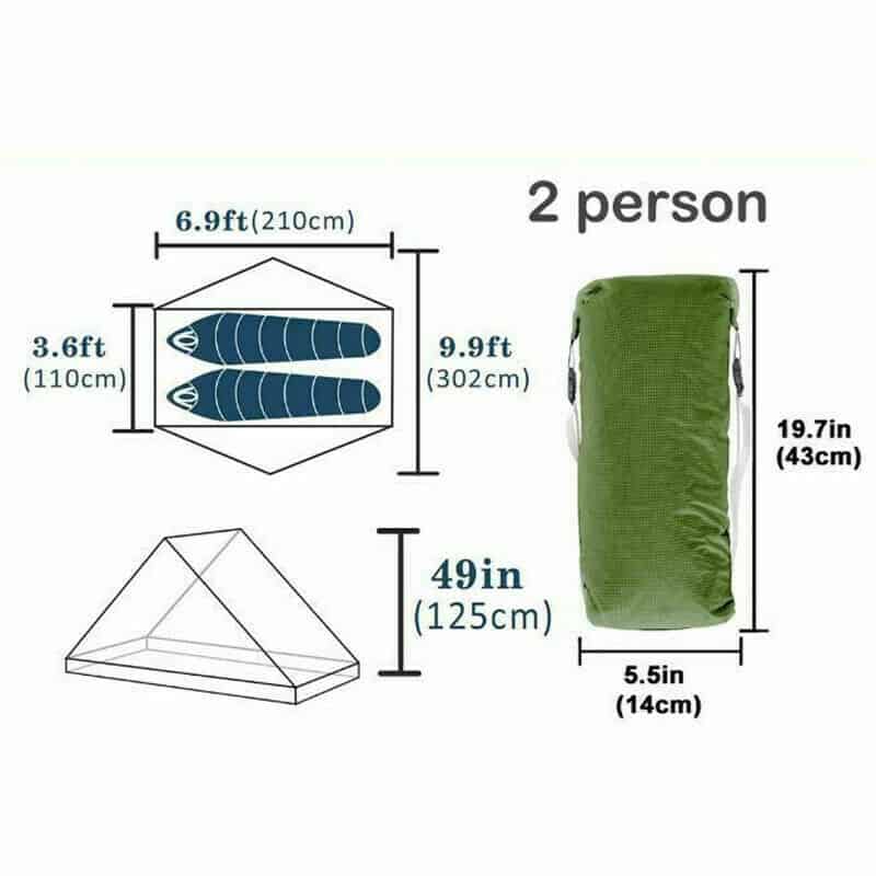 3F UL Gear Lanshan 2 Classic / 3 Season / Green