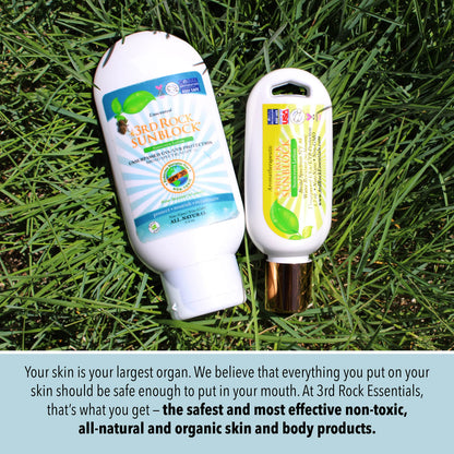 3rd Rock Essentials Sunblock SPF 35 | All Natural Organic Zinc Sunscreen (3.3 oz) – 3 Pack