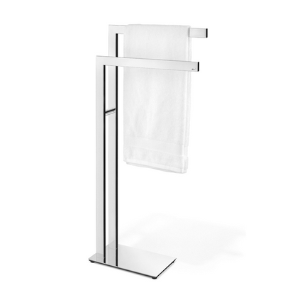 Zack Linea Polished Stainless Steel Towel Stand 120 cm - Premium Bathroom Luxury