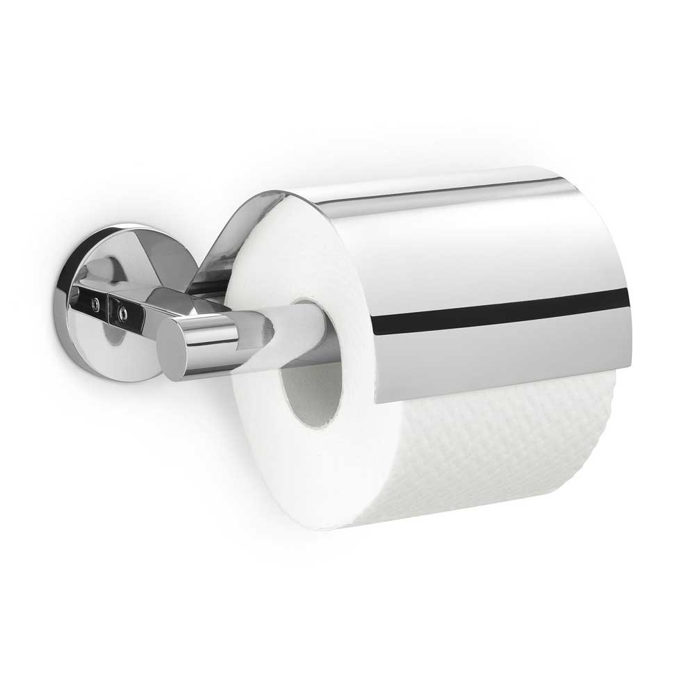 Zack Scala Covered Toilet Roll Holder | Polished Steel
