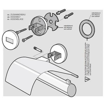Zack Scala Covered Toilet Roll Holder | Polished Steel