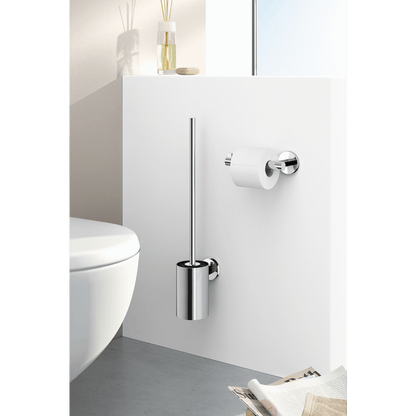 Zack Scala Polished Stainless Steel Wall Toilet Brush - Premium Bathroom Hygiene
