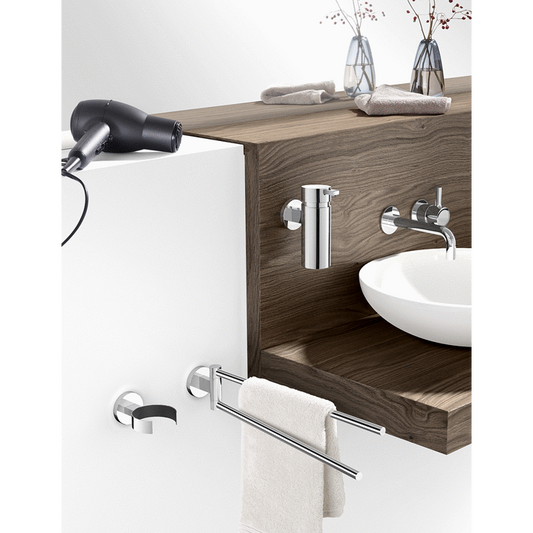 Zack Scala Polished Stainless Steel Swivelling Towel Rail - Premium Rotating Luxury