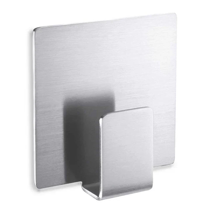 Zack Appeso Self-Adhesive Towel Hook — Brushed Stainless Steel
