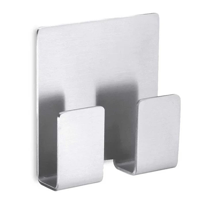 Zack Appeso Self-Adhesive Towel Hook — Brushed Stainless Steel