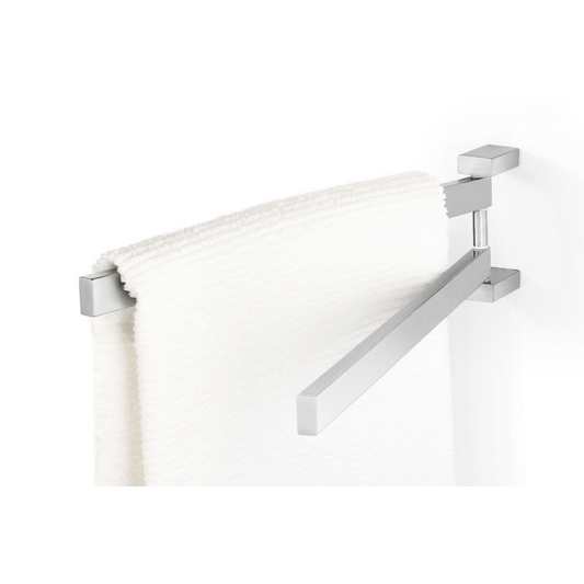 Zack Linea Brushed Stainless Steel 44.5 cm Swivel Towel Rail 40380