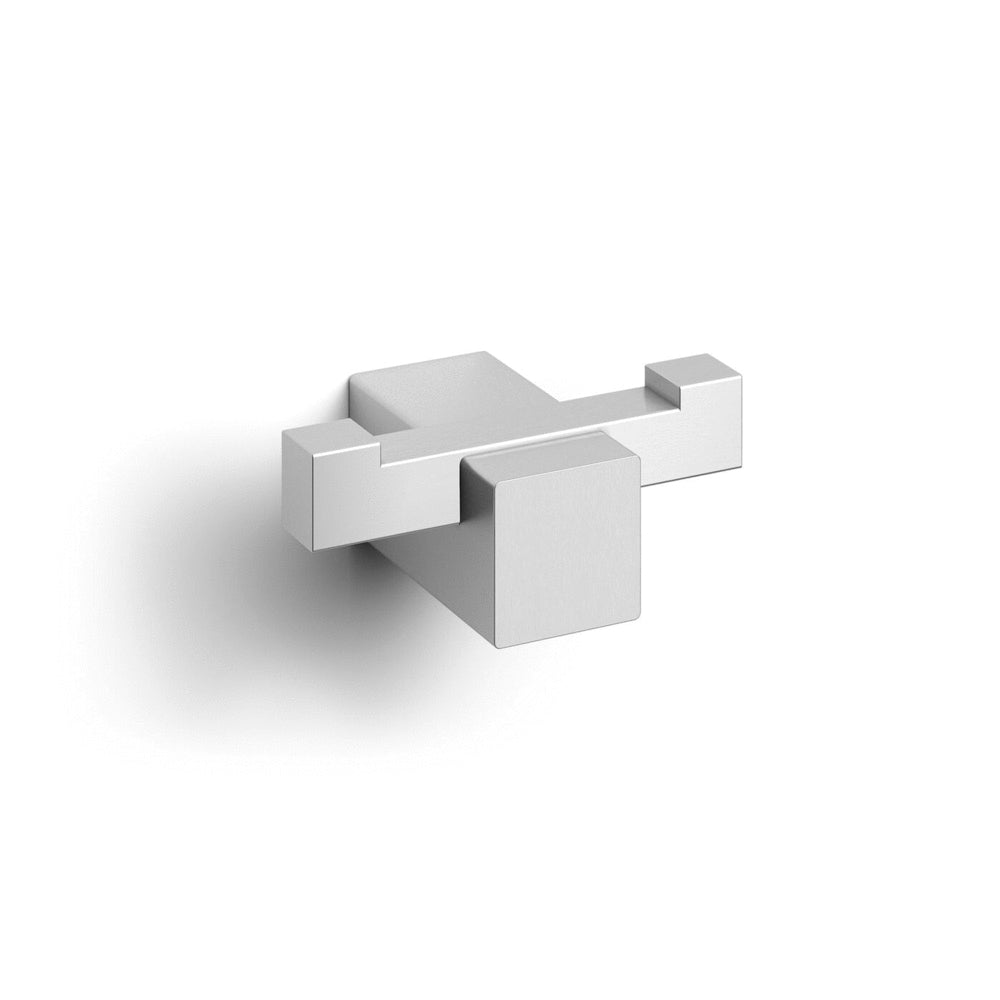 Zack Carvo Brushed Stainless Steel Double Towel/Robe Hook 40484
