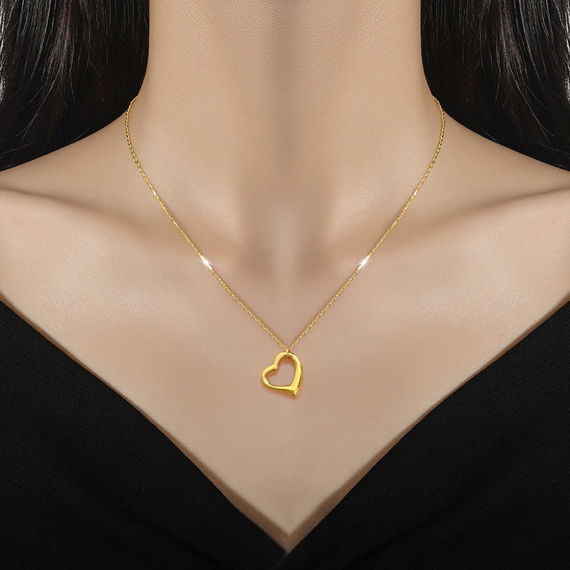 Love Heart Hollow Necklace