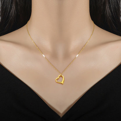 Love Heart Hollow Necklace