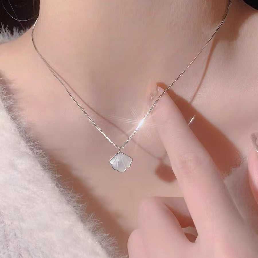 Simple Moonstone Necklace