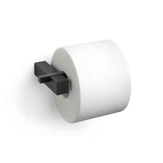 Zack Carvo Powder Coated Black Stainless Steel Toilet Roll Holder 40500