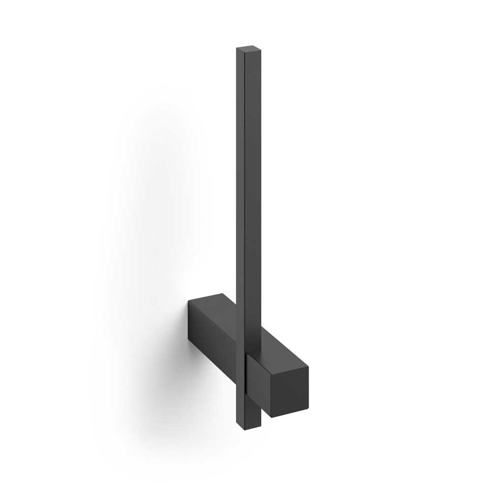 Zack Carvo Powder Coated Black Stainless Steel Spare Toilet Roll Holder 40501