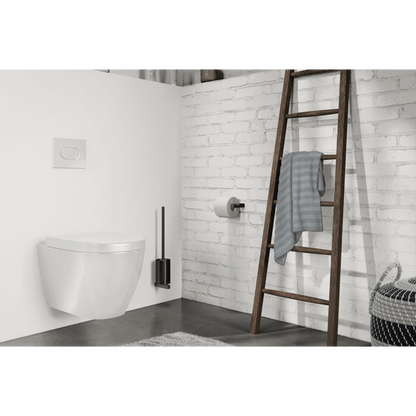 Zack Carvo Powder Coated Black Stainless Steel Wall Toilet Brush 40507