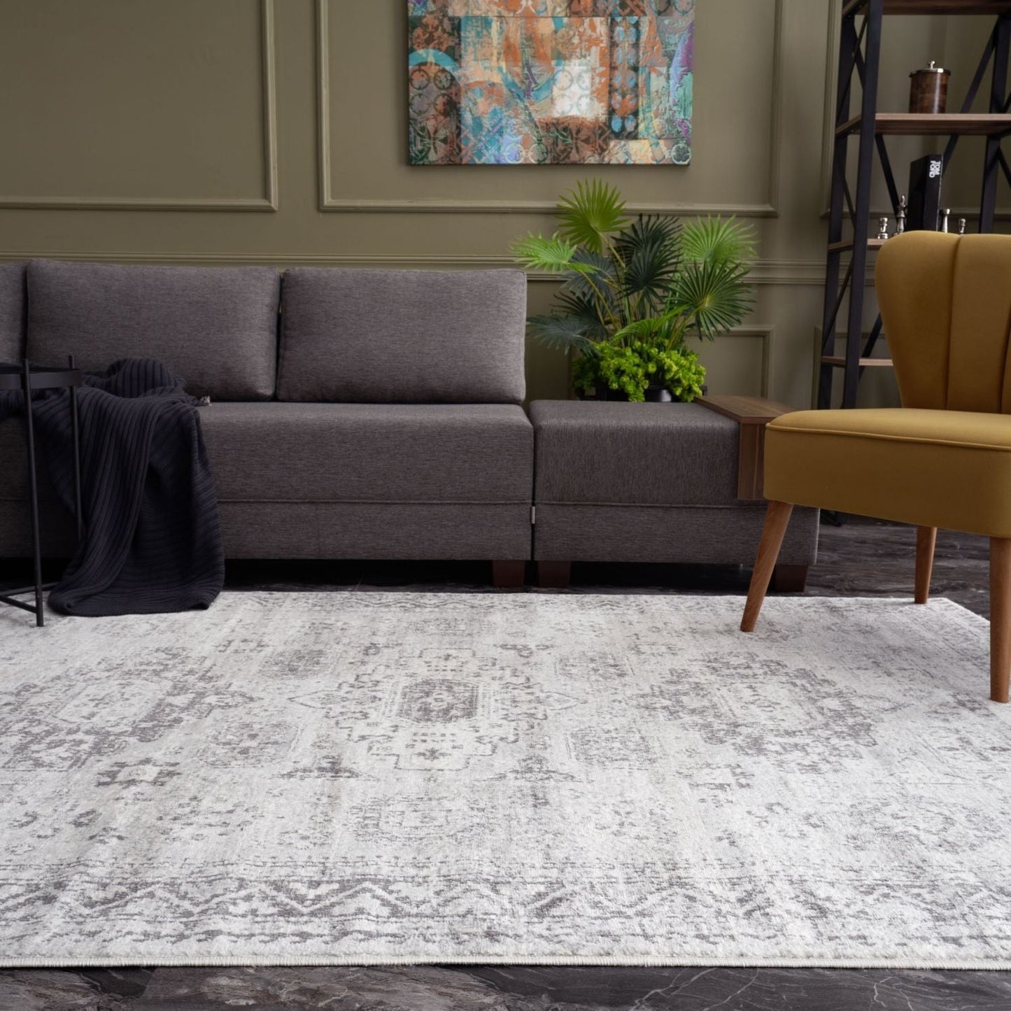 Montana Vintage Grey Rugs | 4050