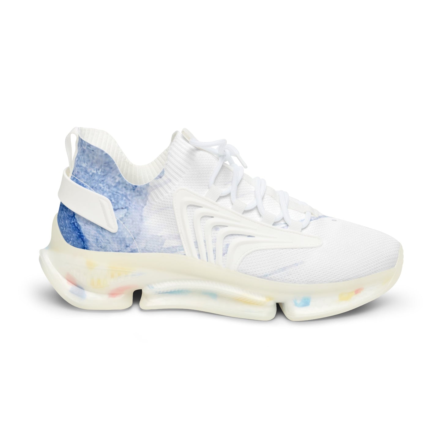 Watercolour Blue Splash - Mens Street Sneakers