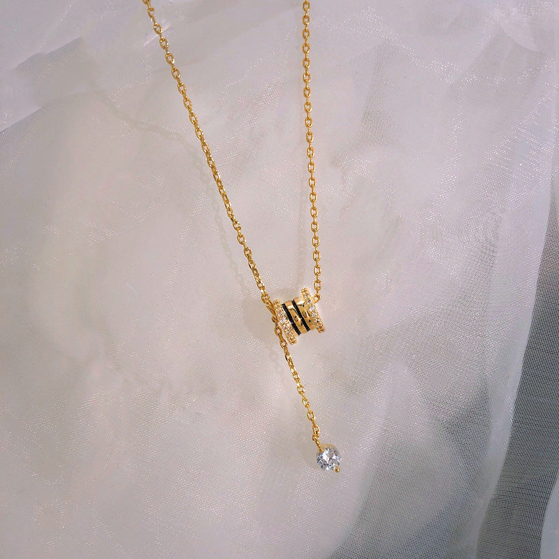 Diamond Drum Choker Necklace
