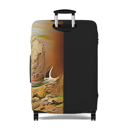 Half Black Half Gāolàng – Protective Suitcase Cover
