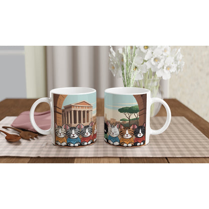 Ancient Roman Animal Lovers Mug – Ceramic 11oz Coffee Cup 🐾🏛️